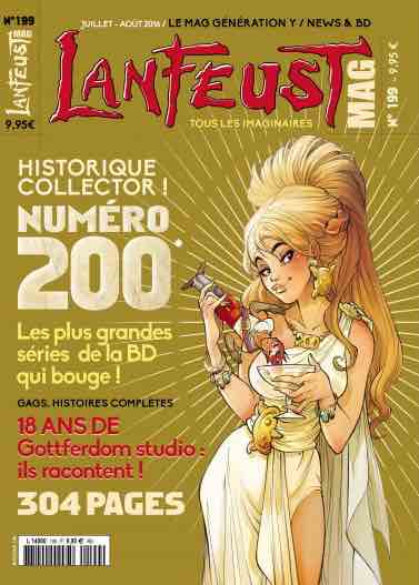 Couverture de Lanfeust Mag n° 199, juillet-août 2016