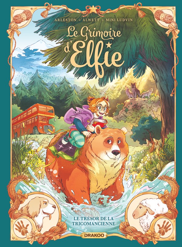 Couverture du Grimoire d’Elfie, tome 4 : Le Trésor de la tricomancienne